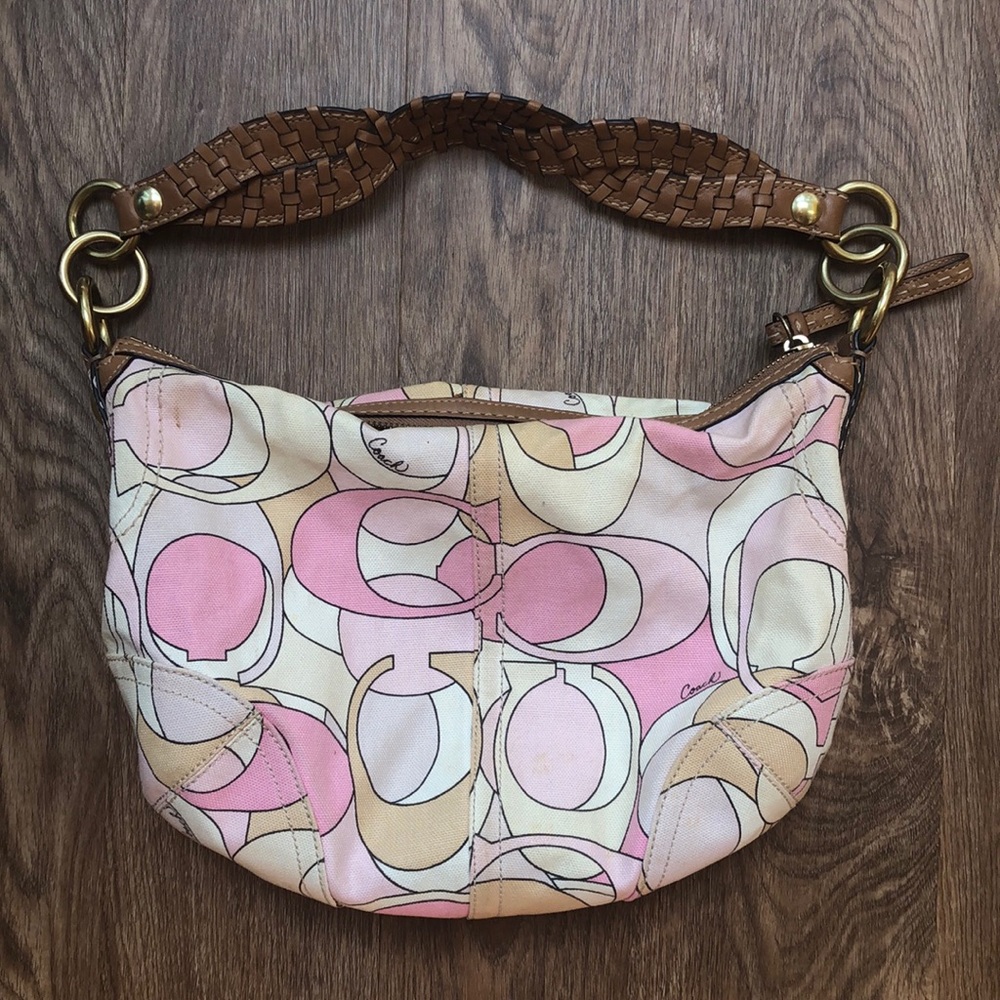 Coach Purse with Brown leather strap